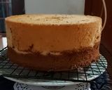 Foto langkah ke 9 dari resep Choco Cheddar Cheese Chiffon Cake.