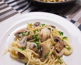 Foto del paso 6 de la receta: Espaguetis con champiñones a la crema