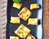 A picture of step 6 of Palak Vadi / Spinach Squares.