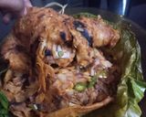 A picture of step 6 of Kerala special kizhi poratta.