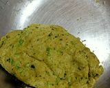 A picture of step 3 of Matar Baati or Bati / Green peas baati or bati.