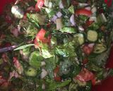 A picture of step 4 of Fattoush - Fattoush Salad.