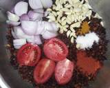 Channe palak (spinach with black gram) recipe step 1 photo