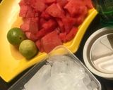 A picture of step 1 of Watermelon mojito.