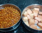 A picture of step 2 of Black Gram & Elephant Yam Kebab Platter.
