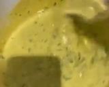 A picture of step 2 of Wild Garlic Chickpea Farinata.