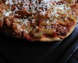 A picture of step 6 of Baked French fries wheat base pizza.