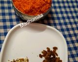 A picture of step 1 of Carrot Halwa.