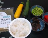 田園雞汁燉飯的食譜步驟1照片