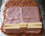 Sajttal és sonkával töltött fasírt recept fázis 5 fotója