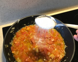 Foto del paso 4 de la receta: Espaguetis con salsa de tomate casera, queso y pollo en plancha