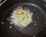 A picture of step 2 of Chatpata naan with aloo tikki wrap.