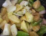 Foto del paso 8 de la receta: Estofado de pollo, patatas y setas