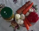 Pas rețetă Tocăniță de mazăre verde cu carnăcior și cu legume 2021 1 fotografie