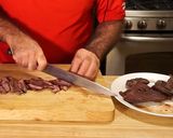 A picture of step 1 of Beef carbonada soup.