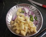 A picture of step 1 of Curd Poha Upma.