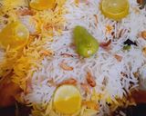 A picture of step 5 of Chicken Biryani 😋😋.