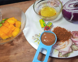 A picture of step 1 of Mango soup 🥭.