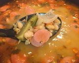 A picture of step 7 of Charro Beans with Pickled Pork Skin.