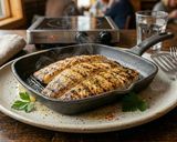 A picture of step 1 of Grilled Tilapia with Mushroom Sauce.