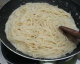 Foto langkah ke 4 dari resep Spaghetti carbonara dengan chicken katsu.