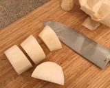 A picture of step 1 of Pork and Daikon (white radish) Nikomi (stew) - Japanese #pressurecook.