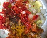 A picture of step 2 of Yam balls.