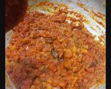 A picture of step 1 of Matar curry with aloo petis.