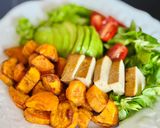 Une image de l'étape 4 de 🌱 Salade végétarienne à la patate douce rôtie et tofu fumé.