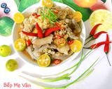 Hình bước làm 2 của món Chân gà trộn xoài xanh