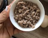 Hình bước làm 1 của món Cháo sườn cho bé +10m