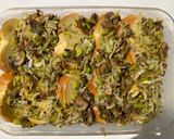 A picture of step 5 of Mushroom Bread Pudding.