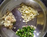 A picture of step 1 of Green peas curry.