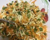 A picture of step 6 of Spinach Cheela wraps.