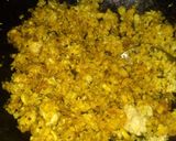 A picture of step 4 of Bhutte ka kees.