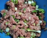 Foto langkah ke 1 dari resep Sawi Putih Isi Daging Kukus.
