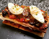 Foto del paso 1 de la receta: Milhojas de pisto con olivas negras y huevo de codorniz