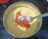 A picture of step 2 of Corn chilla.