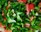 A picture of step 2 of Vegetable rava chilla.