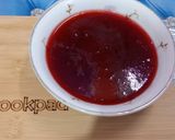 A picture of step 4 of Strawberry syrup.