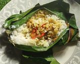 Foto langkah ke 6 dari resep Nasi Bakar Ayam Kecap.