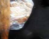 A picture of step 1 of Strawberry pretzel salad.