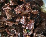 Gambar langkah 3 resipi Spaghetti Daging Bulgogi.