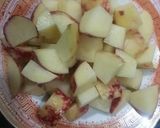 A picture of step 2 of Aloo Manchurian.