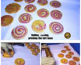 A picture of step 7 of Baked Colourful Gujhiya Tart.