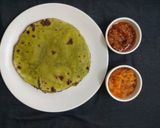 A picture of step 5 of Palak Roti.