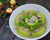 Hình bước làm 1 của món Canh Bầu nhồi Thịt