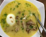 Foto langkah ke 5 dari resep Soto ayam kuah santan.