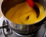 A picture of step 14 of Mango Frangipane Tart | Gorgeous Orange Yellow Tart.