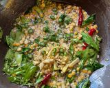 A picture of step 2 of Vegetable Upma.